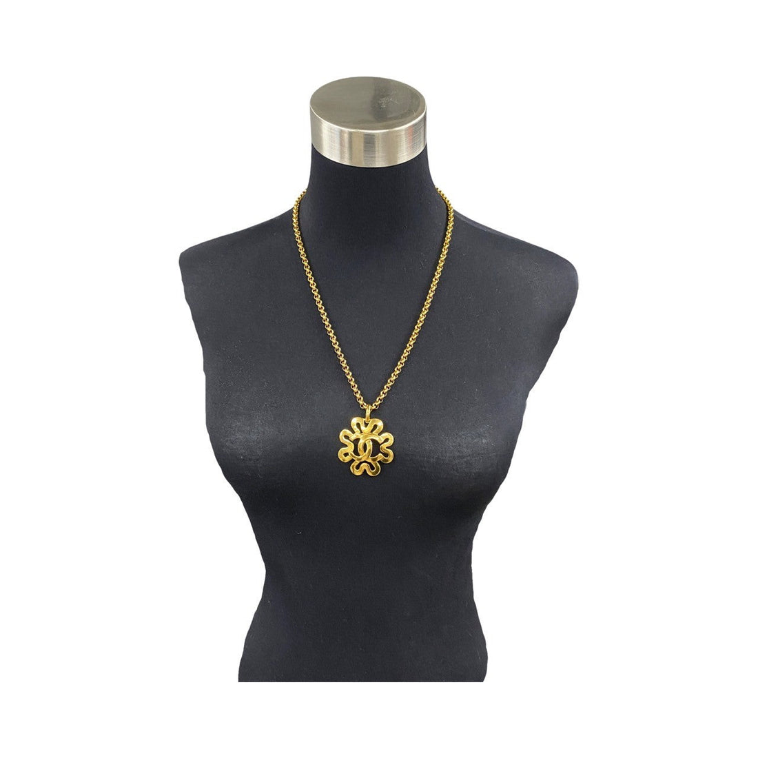CHANEL Necklace Gold Plated gold
