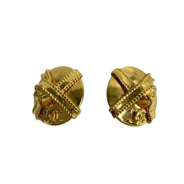CHANEL Earring Gold Plated gold
