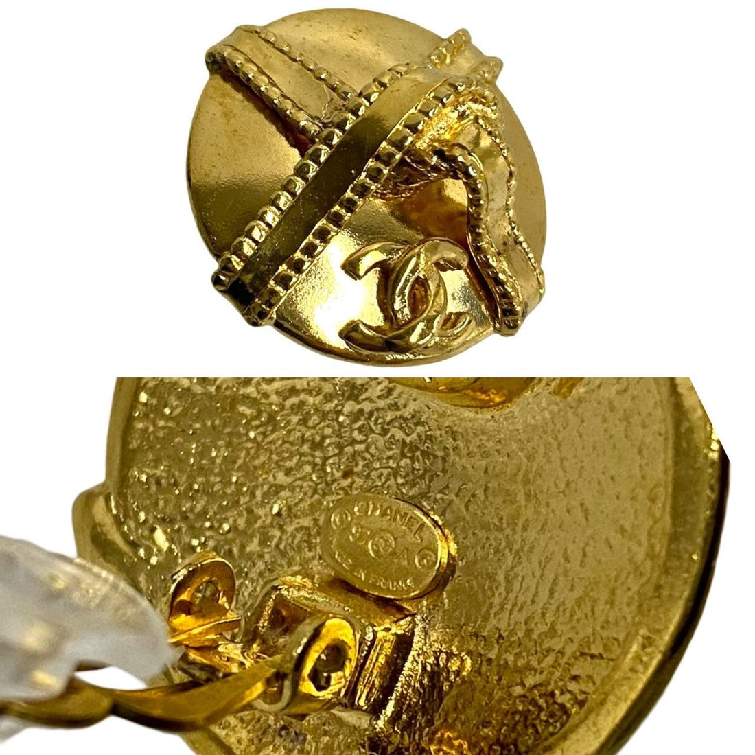 CHANEL Earring Gold Plated gold