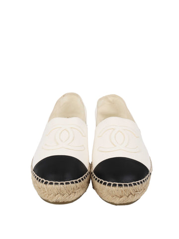 Chanel White Espadrilles.