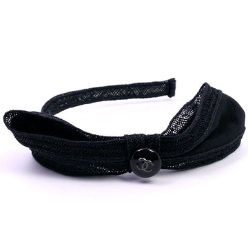 CHANEL Other accessories straw black Katyusha Women Used
