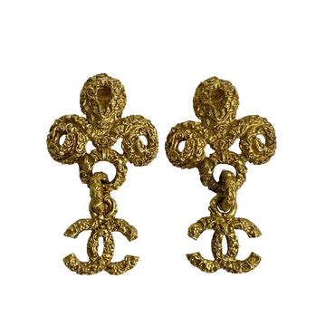 CHANEL Earring Gold Plated gold