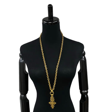 CHANEL Necklace Gold Plated gold