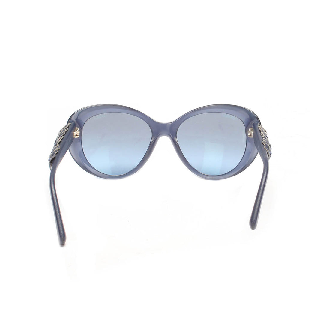 Chanel Camellia Cat Eye Tinted Sunglasses Plastic Sunglasses in Good condition