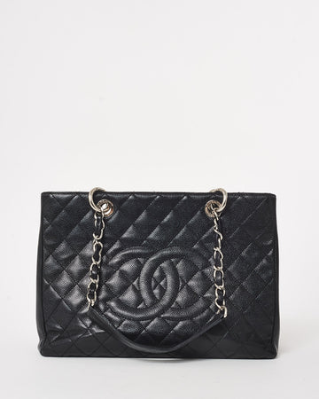 Chanel Black Caviar Leather GST Shopping Bag