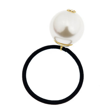 Chanel CC Faux Pearl Hair Tie Canvas Other in Excellent condition