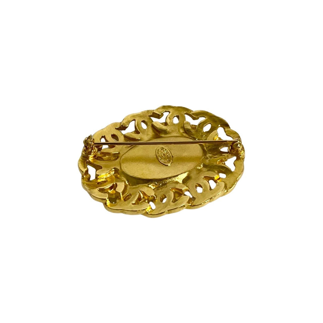 CHANEL Brooch Gold Plated gold