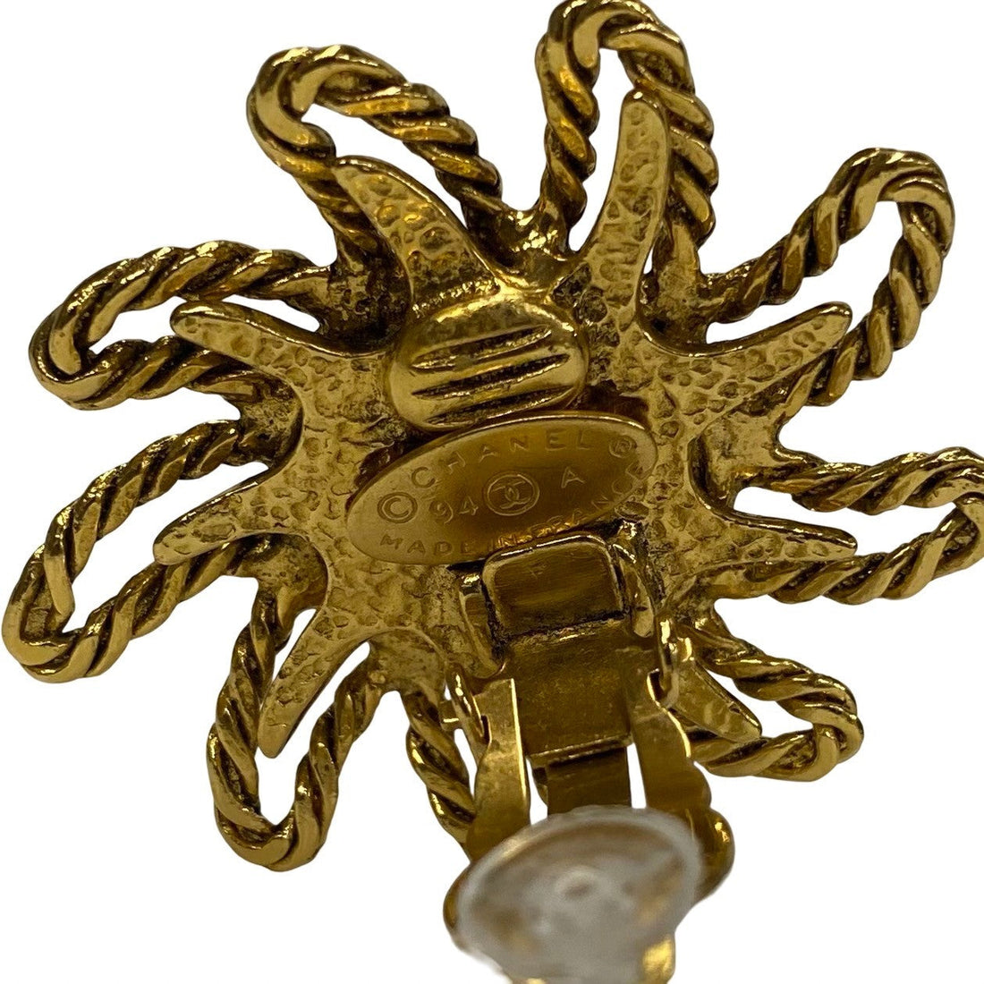 CHANEL Earring Gold Plated gold