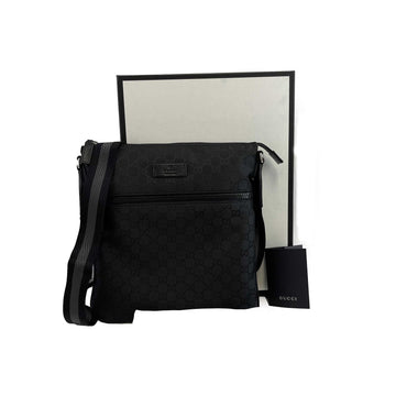 GUCCI New w/o Tags  Front Zip Flat Messenger Crossbody Bag