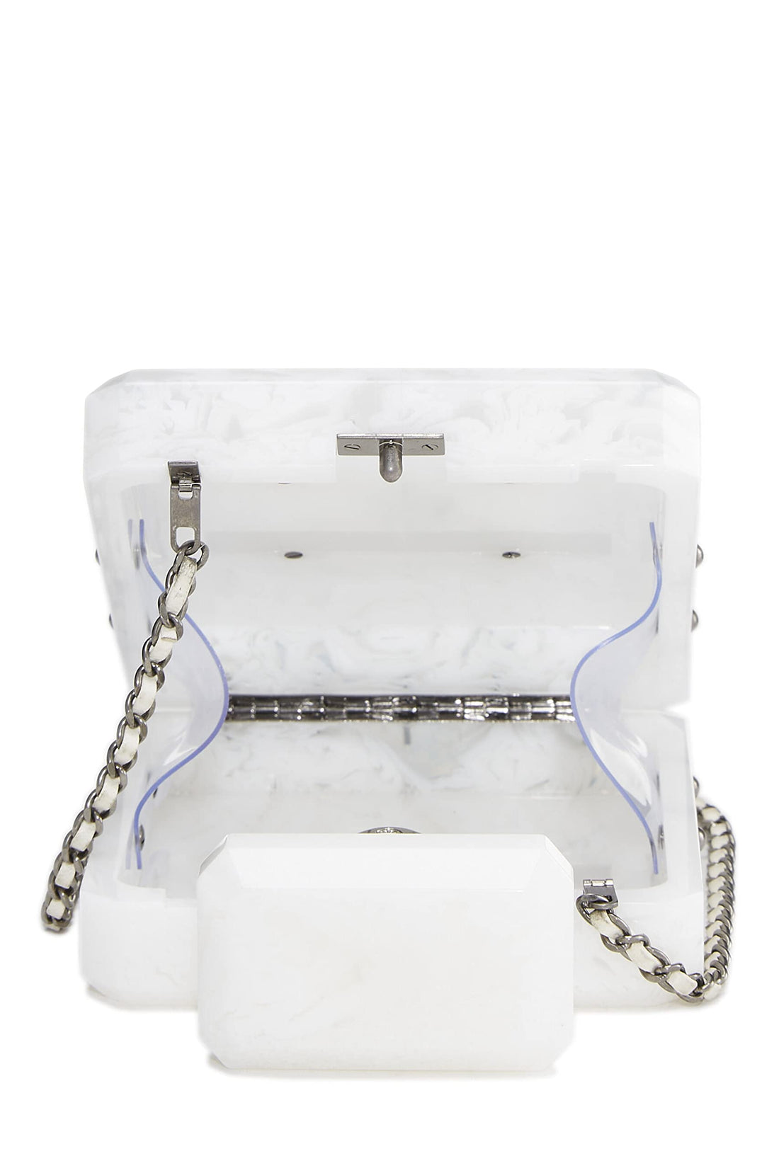 Chanel,  White Acrylic Perfume Minaudière, White