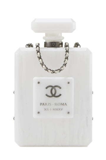 Chanel,  White Acrylic Perfume Minaudière, White