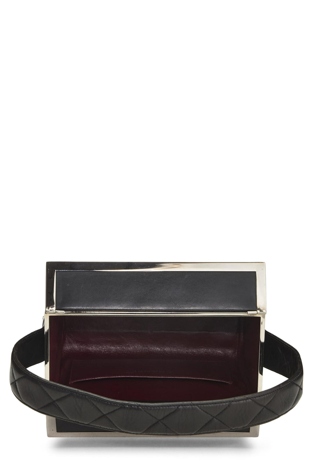 Chanel,  Black Quilted Lambskin Box Vanity Small, Black