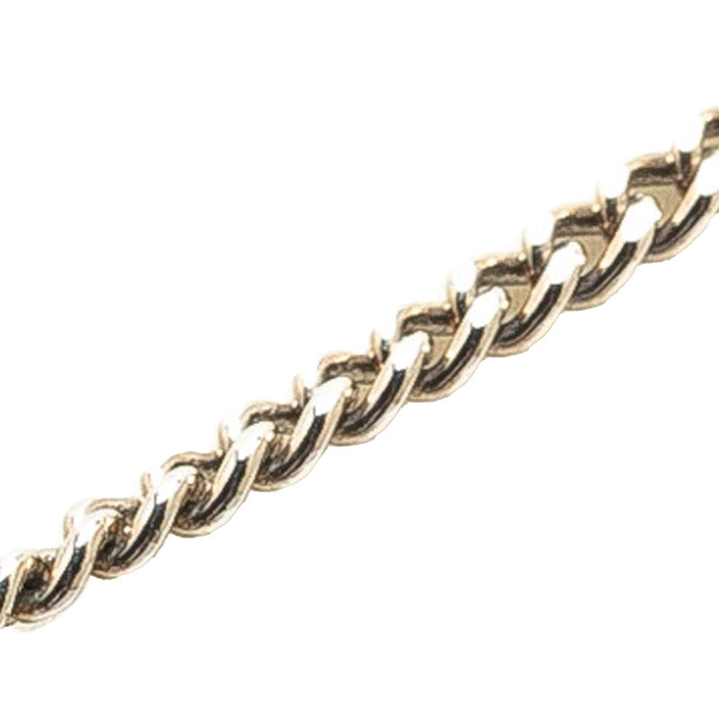 Chanel CC Rhinestone Necklace Metal Necklace in Excellent condition