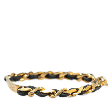 Chanel Logo Chain Bracelet Metal Bracelet in Good condition