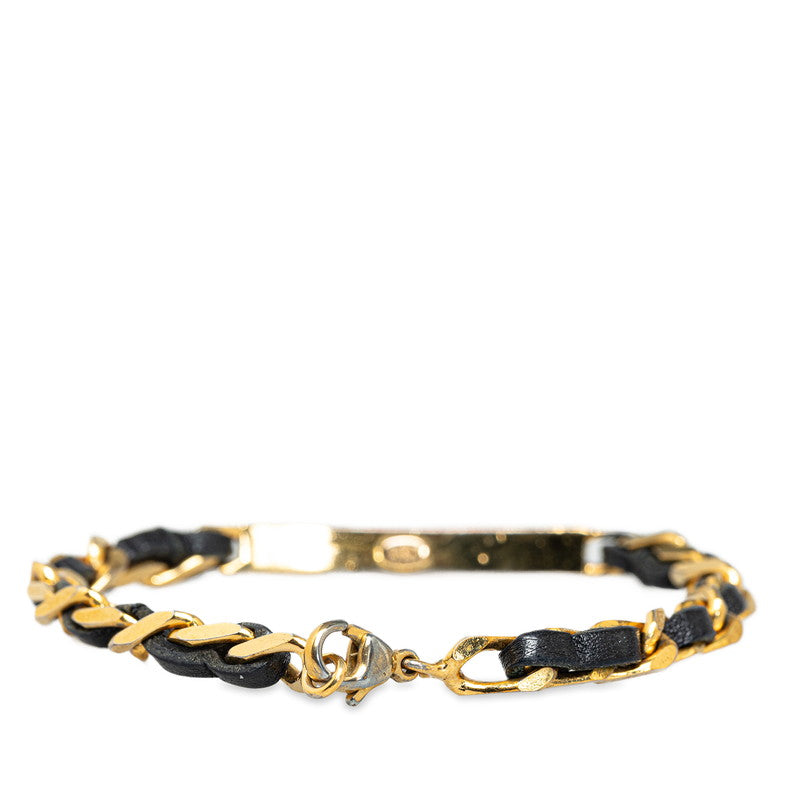 Chanel Logo Chain Bracelet Metal Bracelet in Good condition