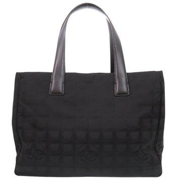 CHANEL Tote Bag Nylon, Leather black New Travel Line Tote MM