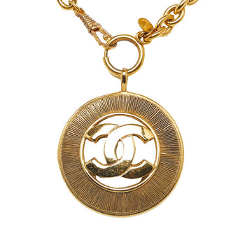 Chanel CC Medallion Pendant Necklace Metal Necklace in Good condition