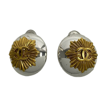 CHANEL Earring Gold Plated Silver