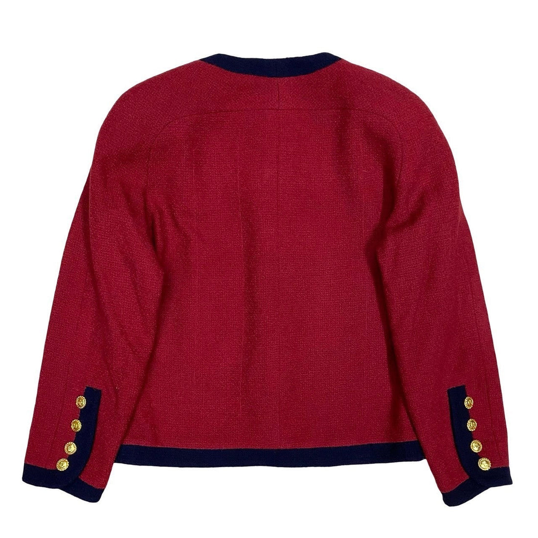CHANEL setup wool Red 34
