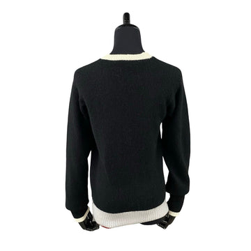 CHANEL sweater cashmere black 42