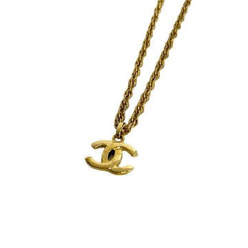 CHANEL Necklace Gold Plated gold