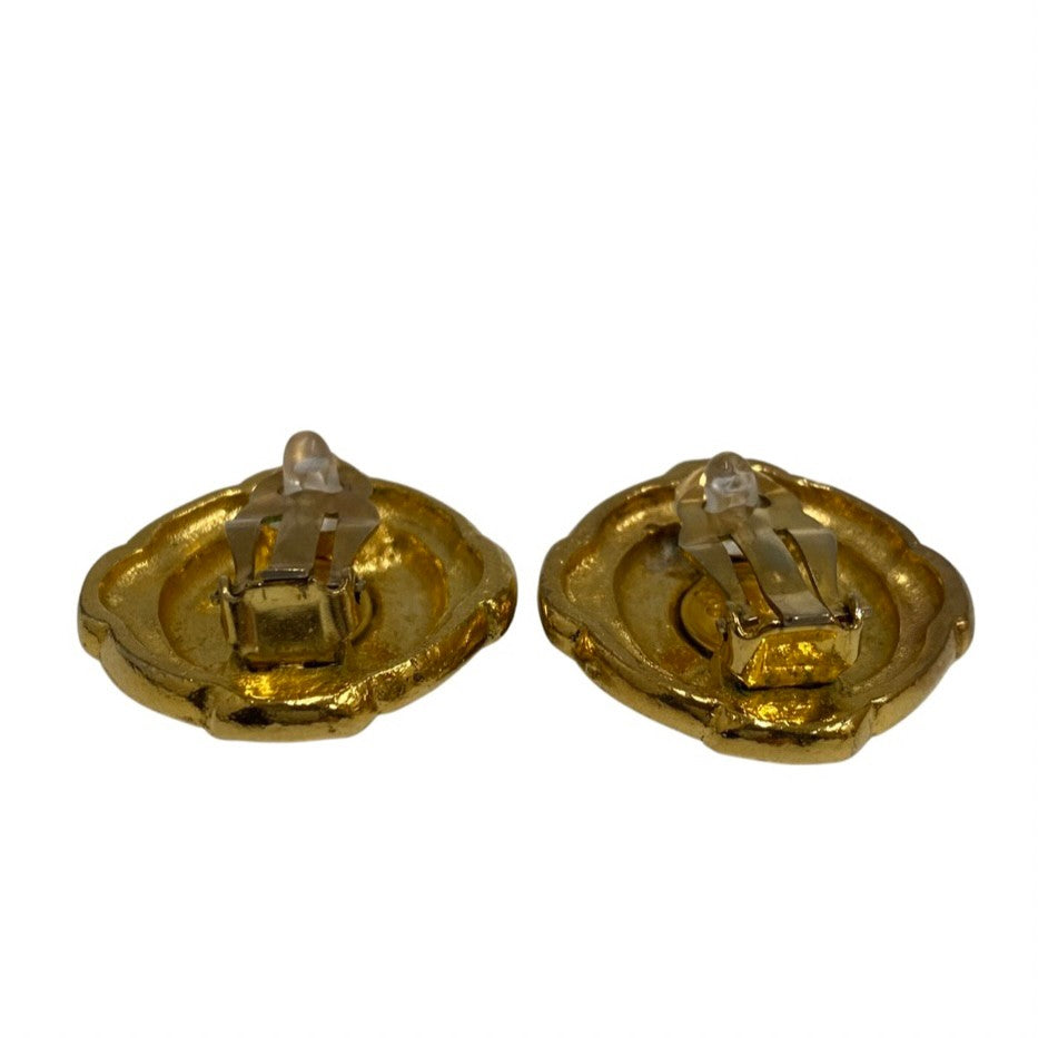 CHANEL Earring Gold Plated gold