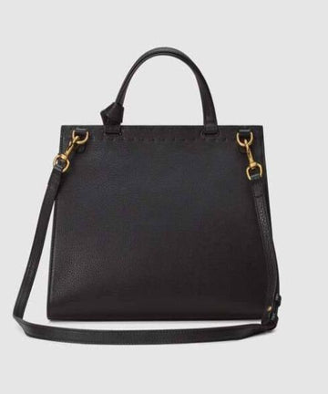 Gucci GG Marmont Small Top Handle Bag Lightweight Leather Black