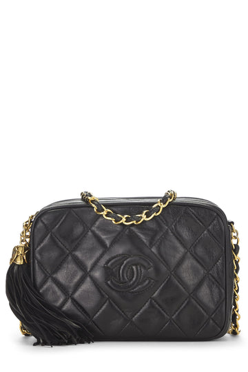 Chanel,  Black Lambskin 'CC' Camera Bag Mini, Black