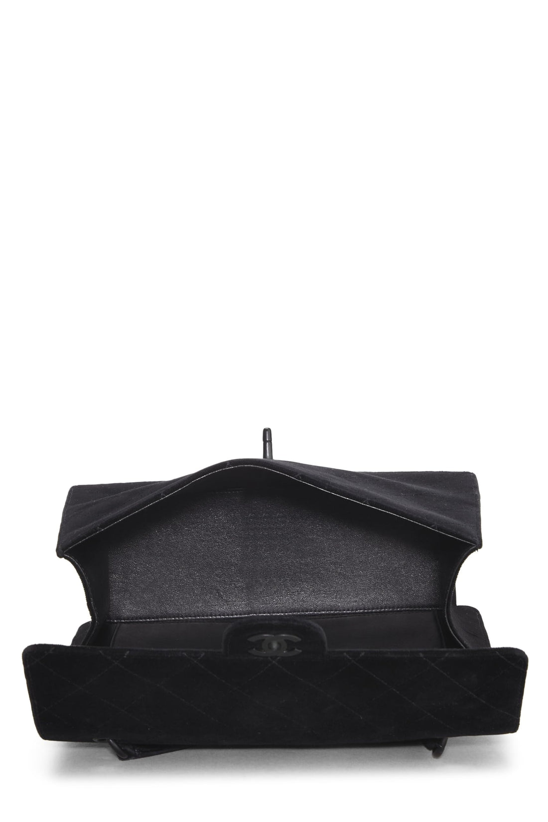 Chanel,  Black Velour Shoulder Bag, Black