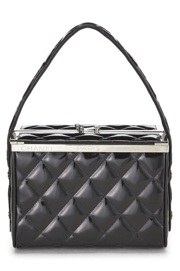 Chanel,  Black Patent Leather Box Vanity, Black