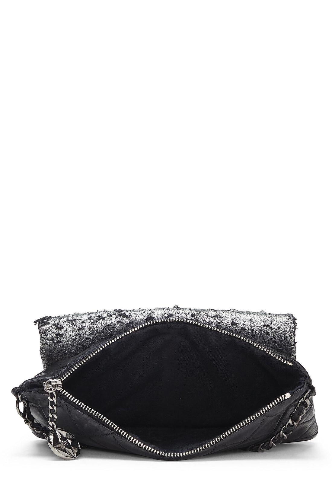 Chanel,  Silver Metallic Lambskin Mineral Nights Evening Bag, Multi