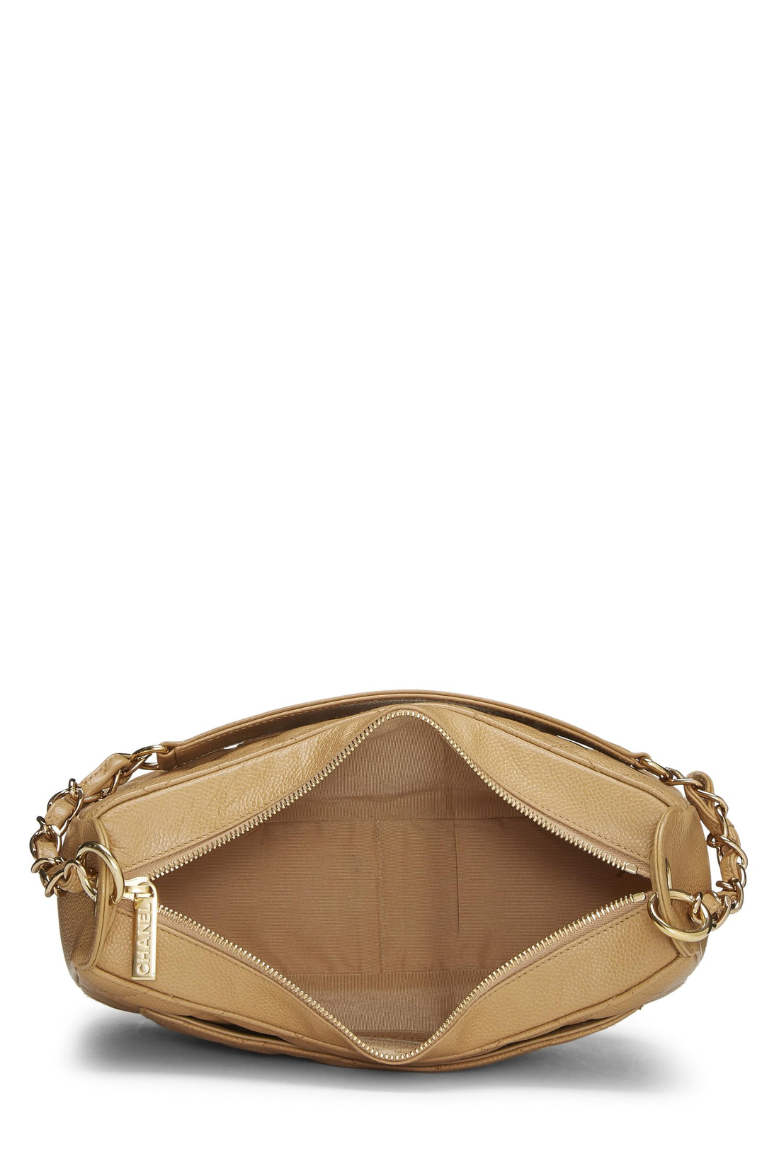 Chanel,  Beige Caviar Timeless 'CC' Shoulder Bag, Beige
