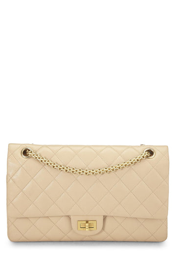 Chanel,  Beige Quilted Caviar 2.55 Reissue Flap 226, Beige