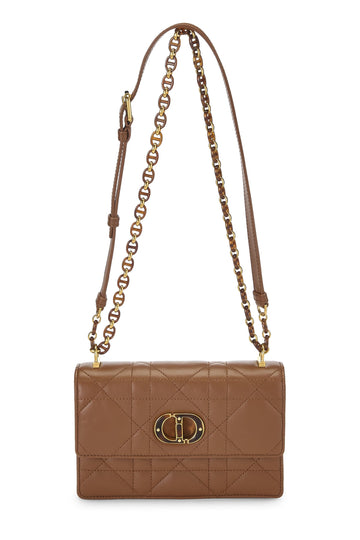 Dior, Brown Cannage Lambskin Miss Caro Bag Mini, Brown