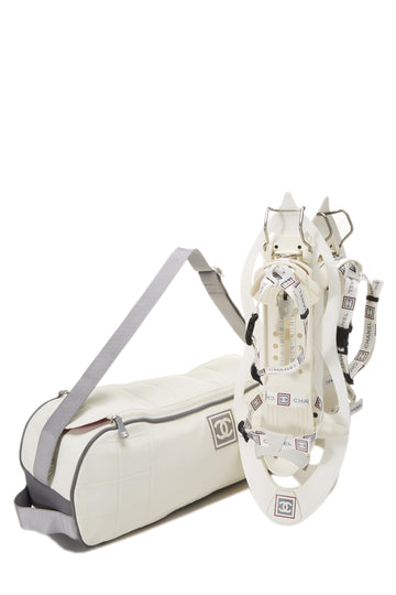 Chanel,  White Sportline Snow Shoes, White