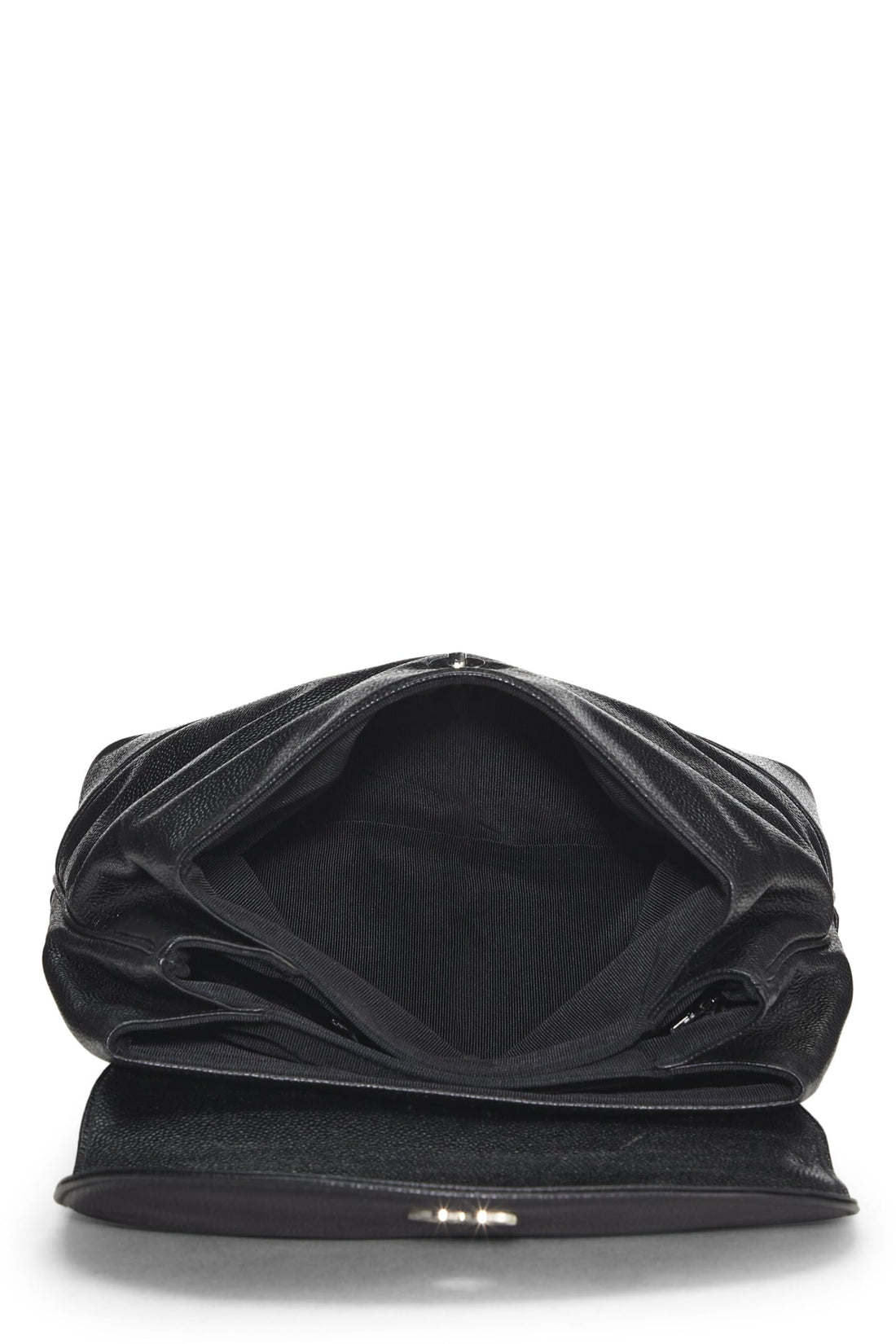 Chanel,  Black Caviar 'CC' Backpack, Black