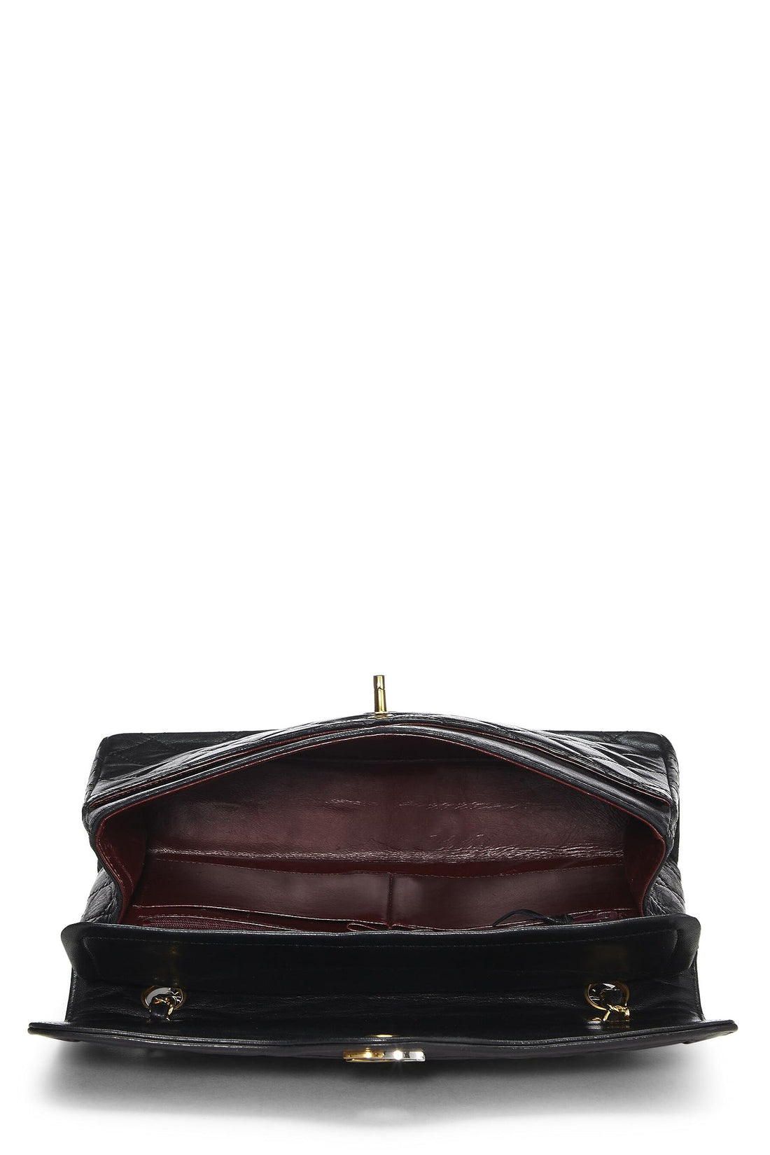 Chanel,  Black Quilted Lambskin Paris Limited Double Flap Medium, Black
