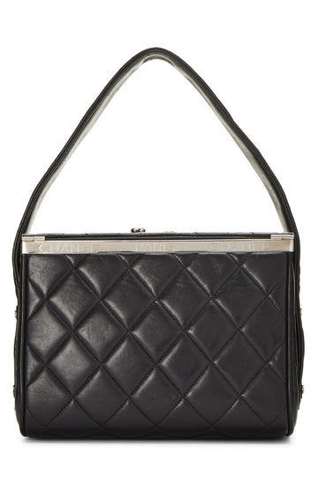Chanel,  Black Quilted Lambskin Box Bag, Black