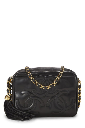 Chanel,  Black Lambskin 3 'CC' Camera Bag Mini, Black