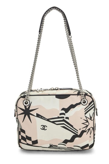 Chanel,  Pink Canvas La Pausa Camera Case Small, Pink