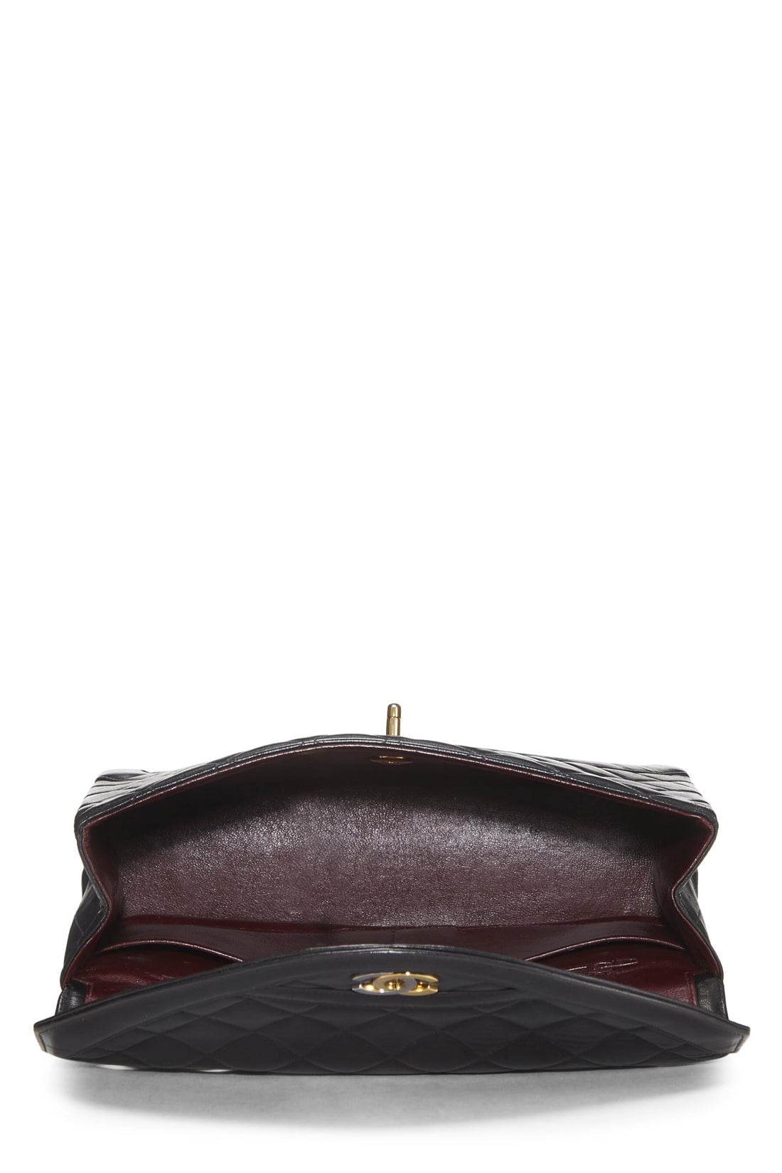 Chanel,  Black Quilted Lambskin Paris Limited Flap Medium, Black