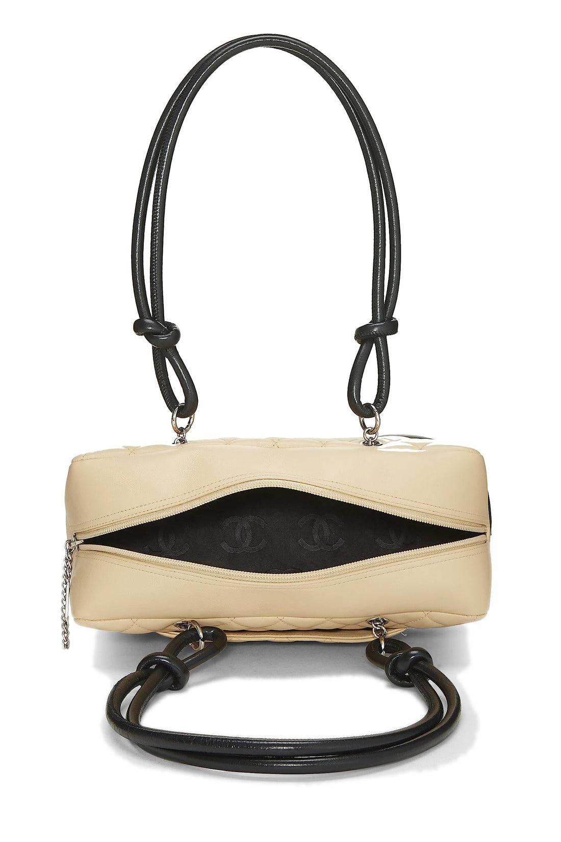 Chanel,  Beige Calfskin Cambon Ligne Bowler, Beige