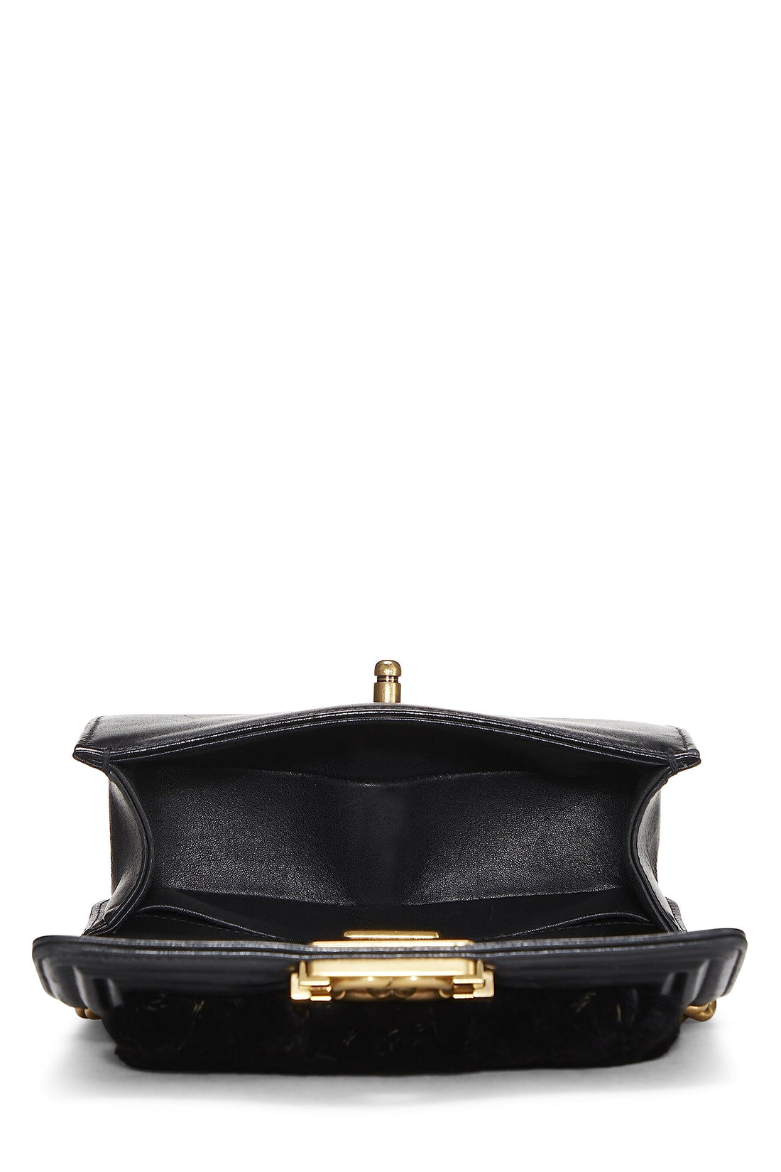 Chanel,  Black Lapin Boy Bag Small, Black