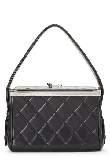 Chanel,  Black Quilted Lambskin Box Vanity Small, Black