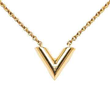 Gold Louis Vuitton Essential V Necklace