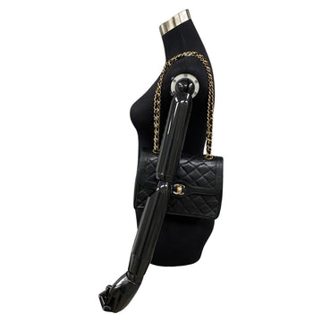 Chanel Paris Double Flap Bag Leather Crossbody Bag in Good condition