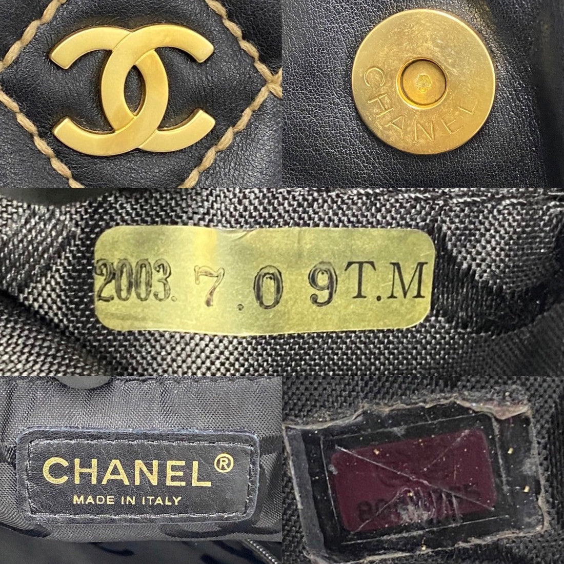 Chanel CC Wild Stitch Tote Bag  Leather Handbag in Good condition