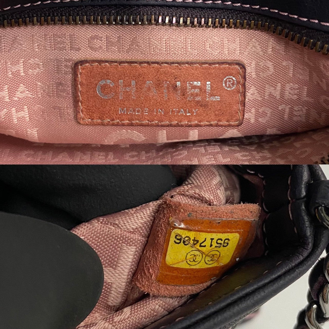 Chanel CC Wild Stitch Chain Bag  Leather Handbag in Good condition