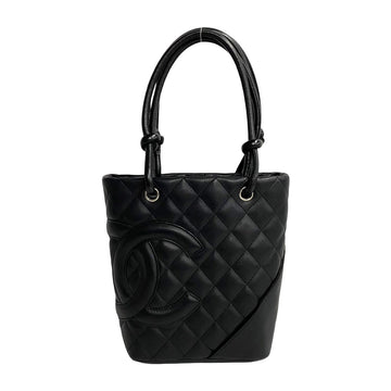 Chanel Matelasse Cambon Small Tote Leather Tote Bag 40977 in Excellent condition