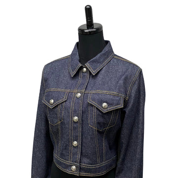 CHANEL Denim Jacket cotton Navy 40